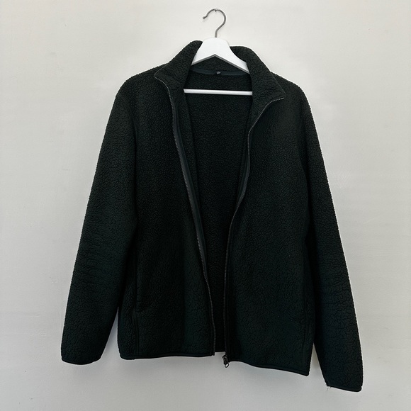 Uniqlo Full-Zip Fleece Jacket in Medium size Green - Picture 2 of 5
